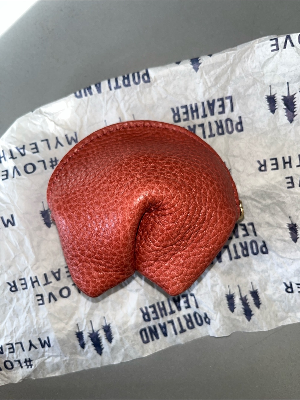 Portland Leather Goods Fortune Cookie  Pouch - Watermelon - Picture 6 of 6